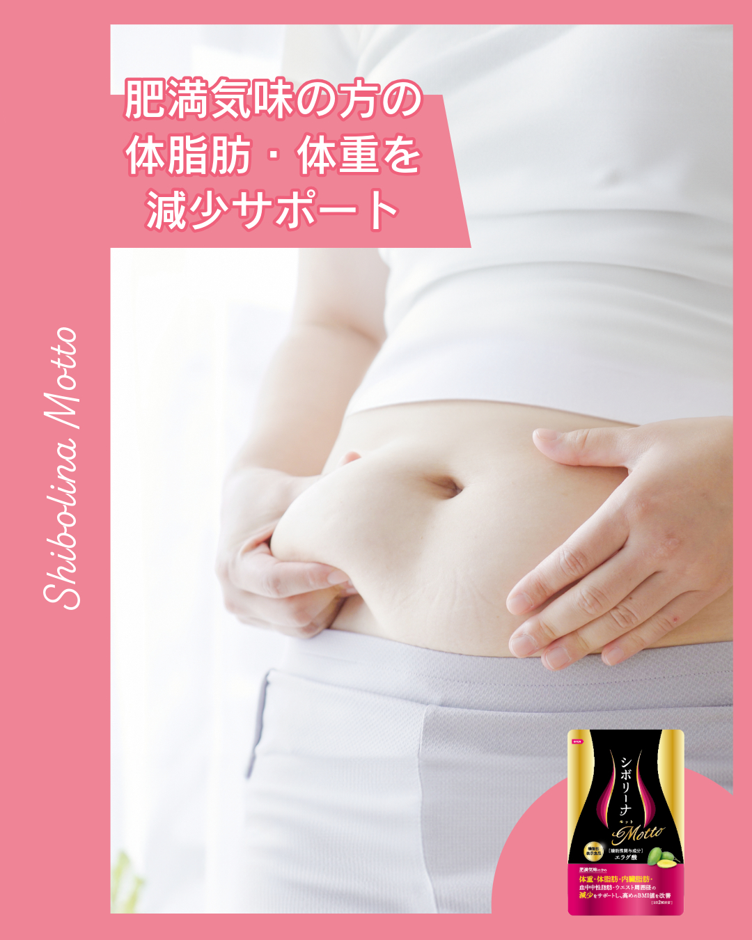 肥満気味の方の体脂肪・体重を減少サポート