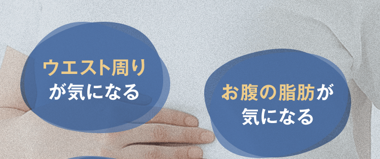 ウエスト周りが気になるお腹の脂肪が気になる